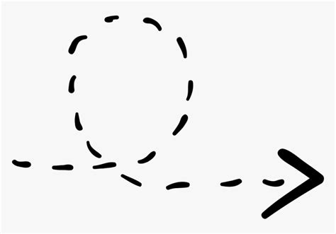 Dotted Line Arrow Png