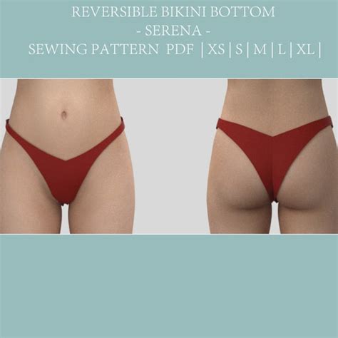 Diy Sewing Pattern Reversible Bikini Bottom Swimwear Pattern Etsy