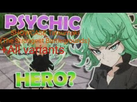 New Tatsumaki HERO Showcase The Strongest Battlegrounds YouTube