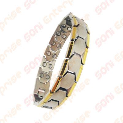 Lab Tasted Pure Titanium SS Tungsten Magnetic Bracelets 100