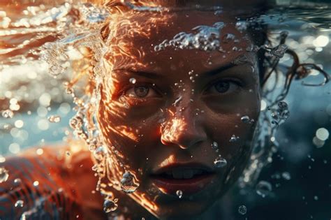 Premium Ai Image Photo Of A Person Swimming