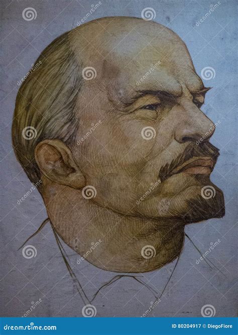 Portret Lenin fotografia editorial. Obraz złożonej z twarz - 80204917