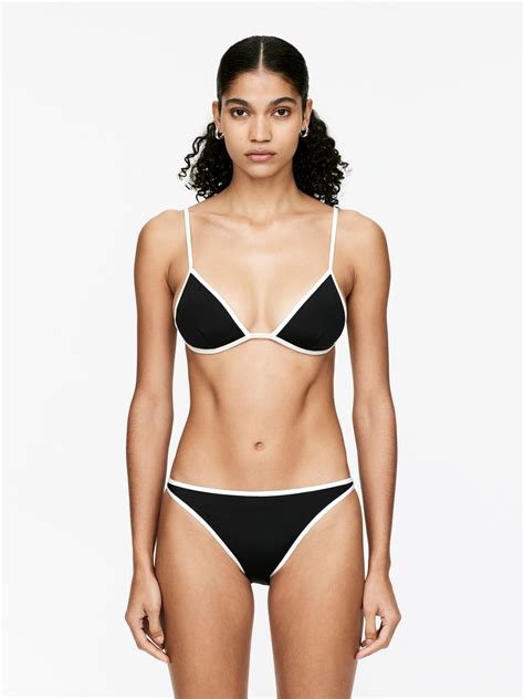 Low Waist Bikini Briefs Black White Women Arket Eu