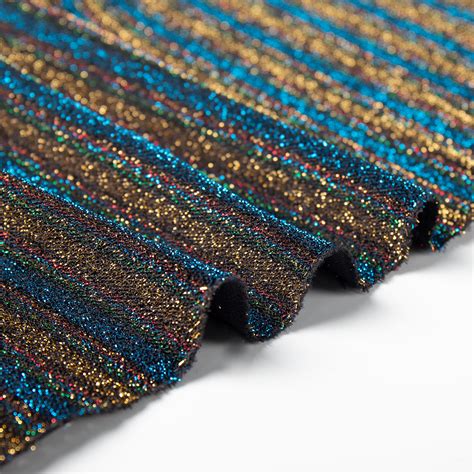 Supply Wholesale Spandex Fabric For Swimsuit Bikini Stretch Shiny Metallic Fabrics Lurex Fabric