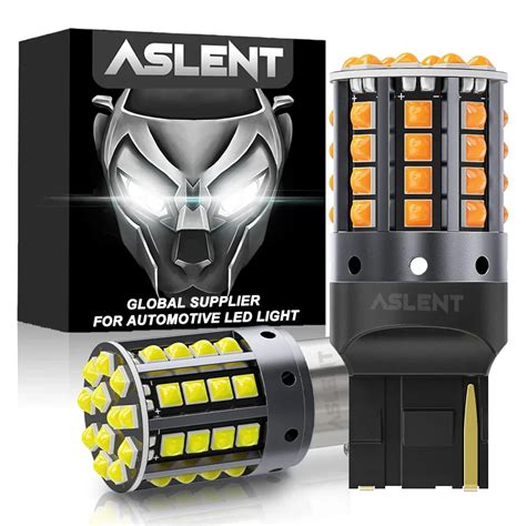 2x7440 W21W WY21W T20 7443 W21/5W Супер яркие автомобильные фонари LED ...