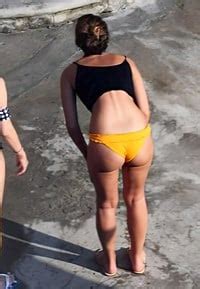 Emma Watson Booty Cheeks In A Thong Bikini
