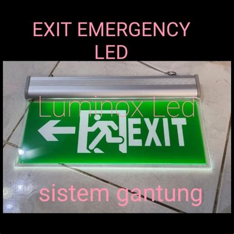 Jual Lampu Emergency Exit Sign Led 3W Exit Darurat Led 3Watt Exit