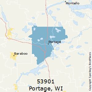 Portage (zip 53901), WI