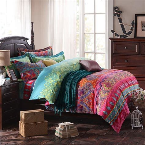 Amazon FADFAY 4 Piece California King Bohemian Comforter Cover Set