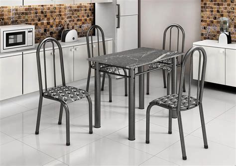 Mesa 4 Cadeira Granito - Mesa de granito com 4 cadeiras – Móveis NPB