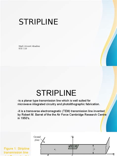 strip   transmission  attenuation