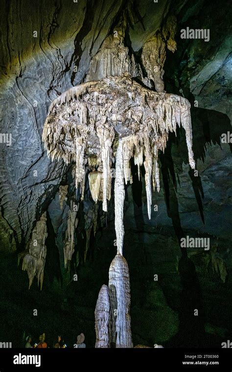 Limestone Cave Of Stalactite And Stalagmite Formations The Gruta Da