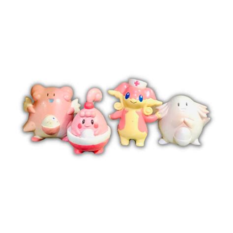 Pokemon Happiny Chansey Blissey Action Figure Mini Figures Etsy