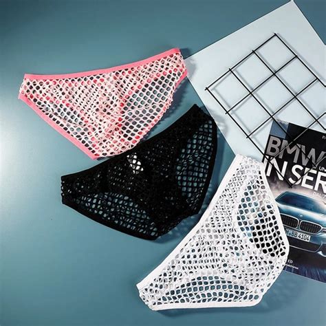 Mens Sexy Low Rise Mesh Panties Knickers Bikini Underwear Underpants Briefs Eur Picclick It