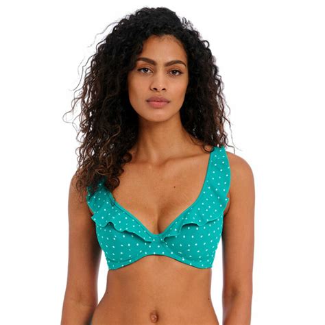 Plavky Vrchn D L Freya Swim Jewel Cove Uw High Apex Bikini Top Marine