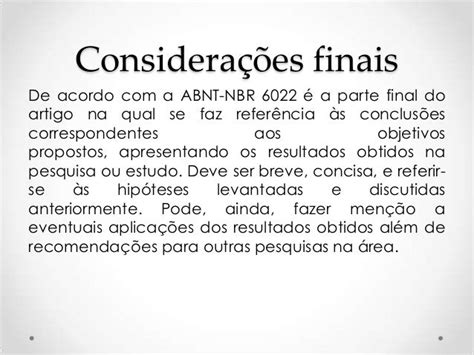 O Que É Considerações Finais - Considerações Finais O Que É : Considerações Finais TCC: Guia para ...