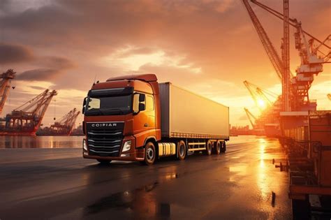 premium photo logistics design  car