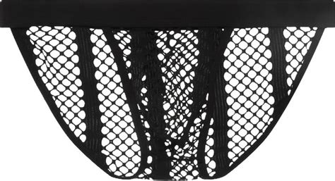 Drelaar Men S Sexy Fishnet Low Rise Bikini Briefs See Through Underpants Large Black ShopStyle