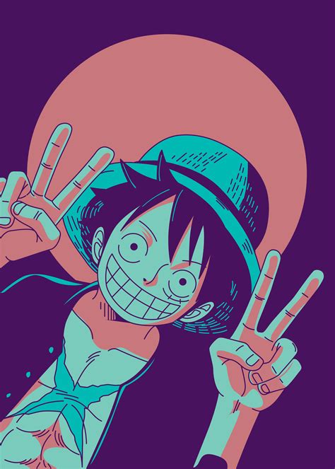 Mugiwara Luffy Poster By Al Art Displate In 2022 Manga Anime One