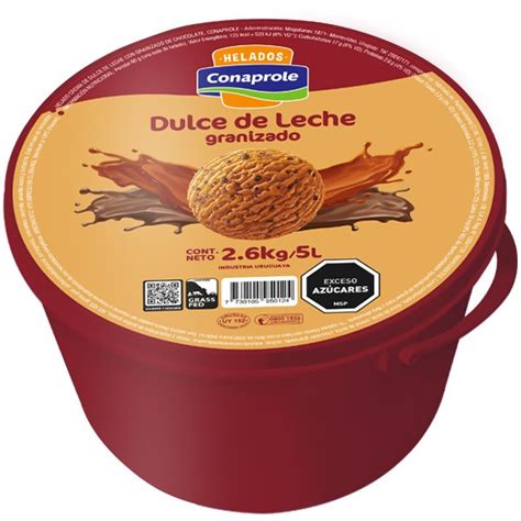 Helado Conaprole 5l Dulce De Leche Granizado
