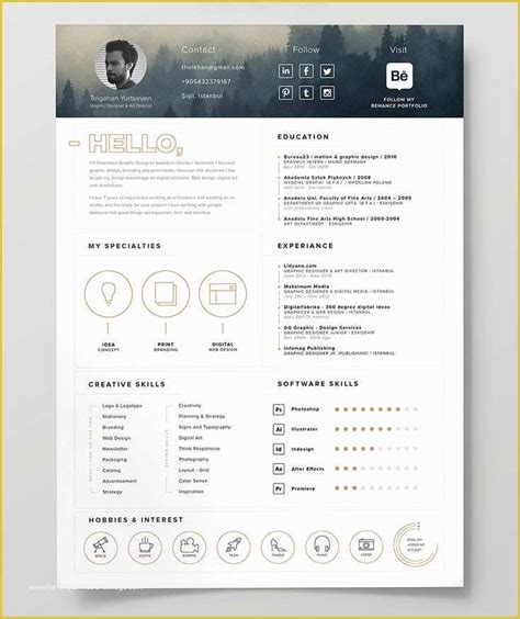 Resume Portfolio Template Free Of Free Resume Template Icon Resume ...