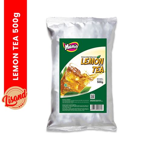 Jual Bubuk Minuman Lemon Tea Mamio Kemasan 500g Shopee Indonesia