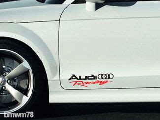 Pair Audi Sport A5 Car Styling Vinyl Auto Side Skirt Car Sticker Racing