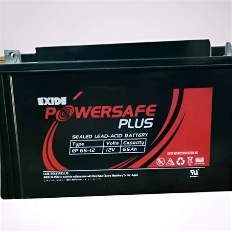 Exide 12v 65Ah Powersafe Plus Smf Battery, 24 Months at ₹ 4400/piece in ...
