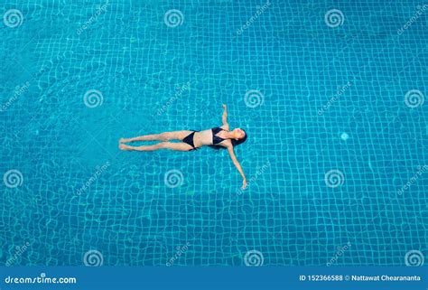 Skinny Tanned Skin Asian Woman Bikini Swim Pool Stock Photo Image Of Phuket Pier 152366588