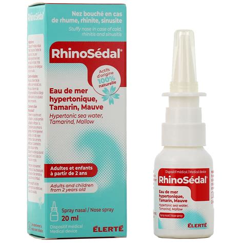 Rhinosedal Spray Nasal Hypertonique Eau De Mer D Bouche Le Nez