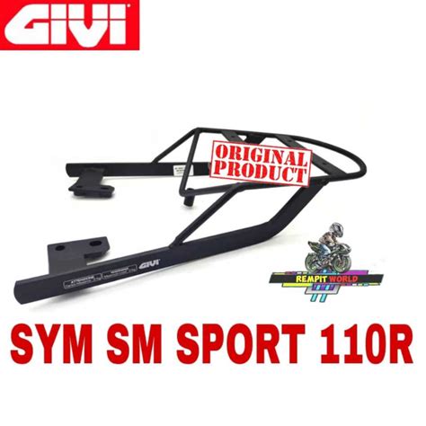 MONORACK GIVI SYM SM SPORT 110R MOTOR BLACK COMPLETE SET ORIGINAL