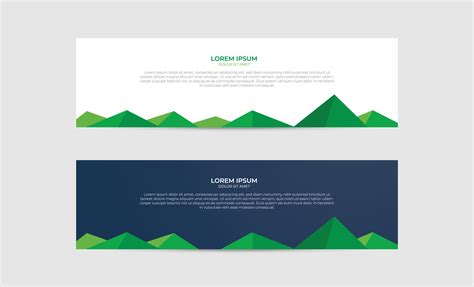 Banner background design abstract vector template. Set of banner ...