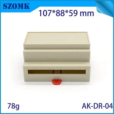 Small Black Plastic Box Din Rail Abs Enclosures Project Junction Box