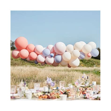 Boho Blush Nude Blue Balloon Arch Kit