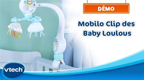 Mobilo Clip Des Baby Loulous Mobile 4 En 1 Musical Et Lumineux 0