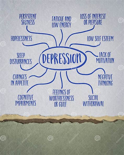 Depression Infographics Or Mind Map Sketch Emotional And Psychological