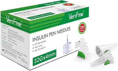 Verifine Insulin Pen Needles 32g 4mm Ultra Fine Pen Needles For Insulin Injection