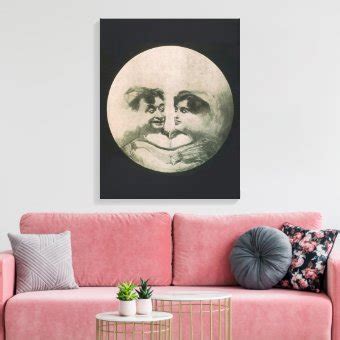 Moon Optical Illusion Canvas Print Zazzle