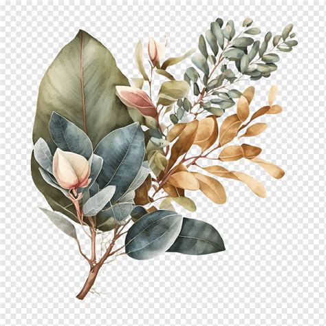 акварель эвкалипт листья эвкалипта, png | PNGWing