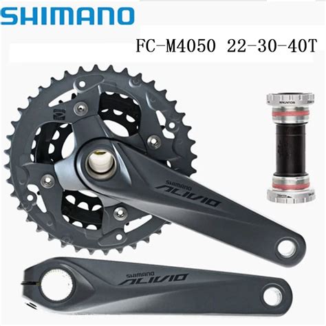 HOT Shimano Alivio M4050 Crank 170mm 3x9 27 Speed FC M4050 22 30 40T