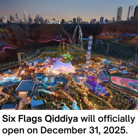 KSA Expats - Six Flags Qiddiya opens on December 31, 2025.... | Facebook