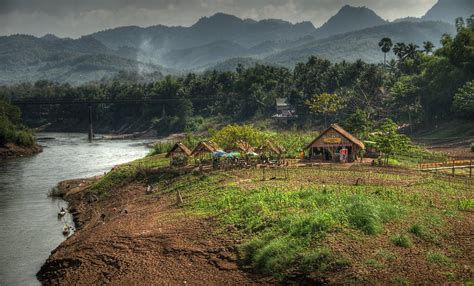 laotian countryside   riverbank   nam khan river flickr