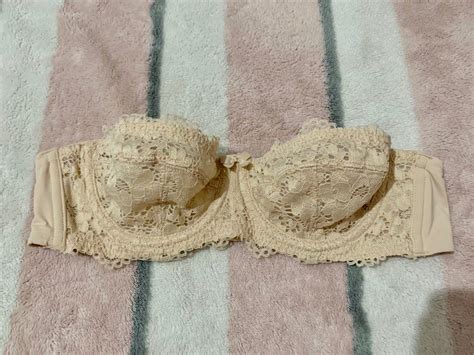 Dobreva Lingerie Nude Lace Tube Bra On Carousell