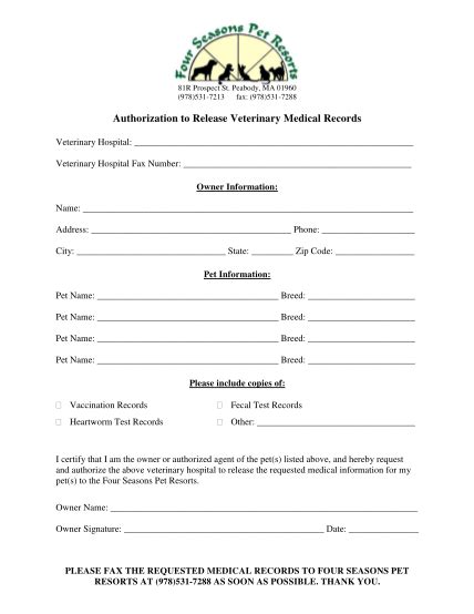 27 Veterinary Forms Templates Free Page 2 Free To Edit Download