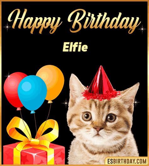 Happy Birthday Elfie  🎂 Images Animated Wishes【28 S】