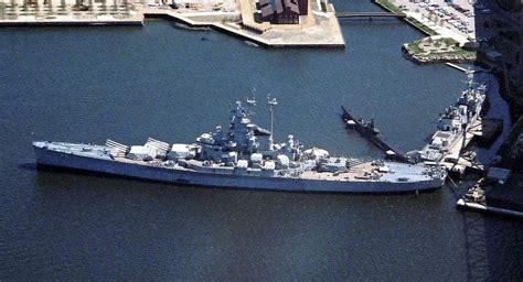 The Uss Massachusetts Bb 59 At Battleship Cove Fall River Massachusetts Back In The Early