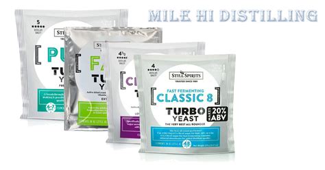 Turbo Yeast For Distilling Moonshine or Alcohol Spirits