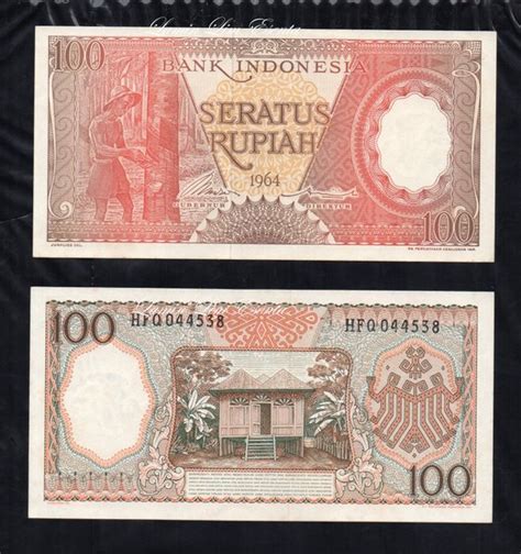 Jual BL 2236 Per 1 Lembar Uang Kuno Indonesia 100 Rupiah Tahun 1964 UNC