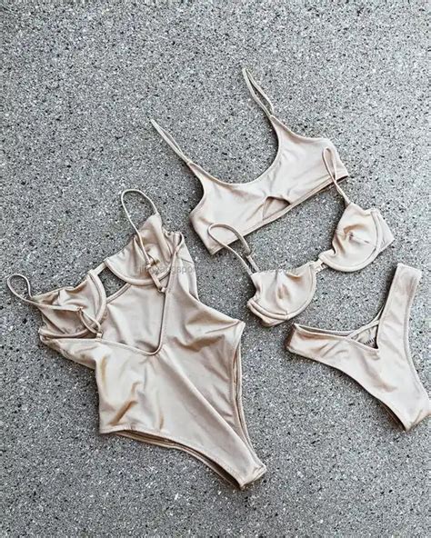 2025 tendances Bikini meilleure qualité Sexy femmes 2 pièces maillot de bain Scrunch épaule