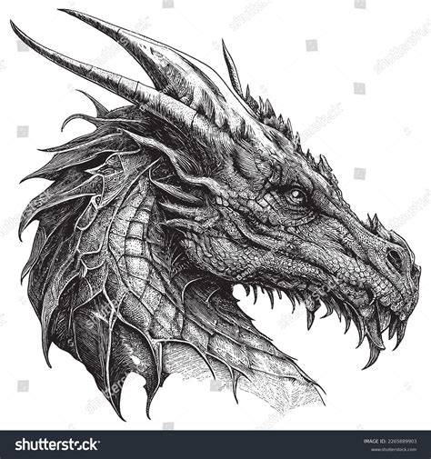 Dragon Faces Drawings